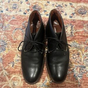Johnston & Murphy Black Calder Chukka Leather Boots